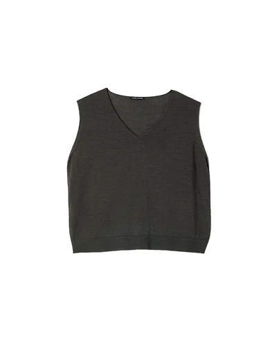 Eileen Fisher Superfine Merino Wool Vest