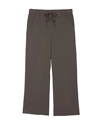 Eileen Fisher Waffle Cotton Blend Doubleknit Wide Leg Pant