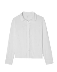 Eileen Fisher Classic Slim Fit Linen Shirt