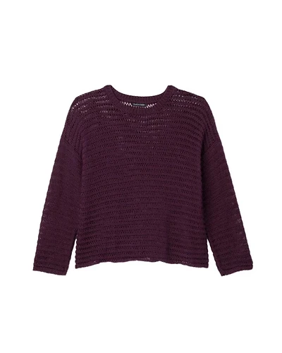 Eileen Fisher Cotton Cord Crew Neck Sweater