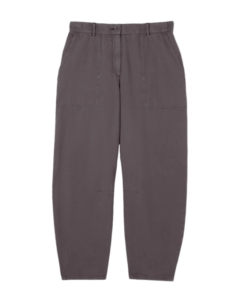 Eileen Fisher Garment-Dyed Utility Cotton Arch Pant