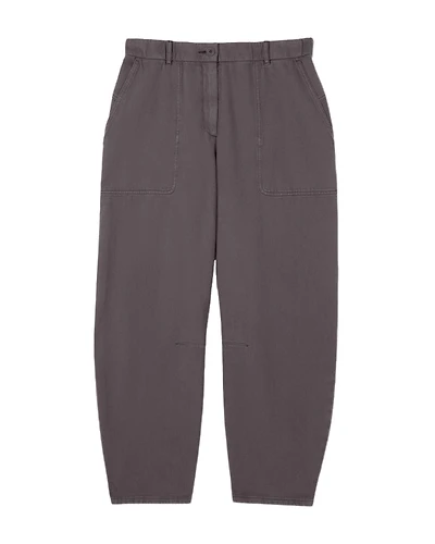 Eileen Fisher Garment-Dyed Utility Cotton Arch Pant