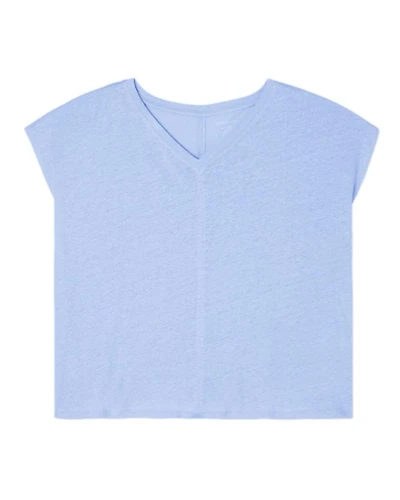 Eileen Fisher Linen Jersey V-Neck Tee