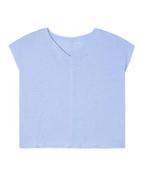Eileen Fisher Linen Jersey V-Neck Tee