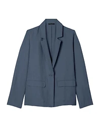 Eileen Fisher Linen Silk Twill Blazer