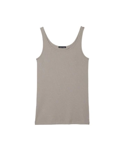 Eileen Fisher Slim Scoop Neck Rib Tank Top