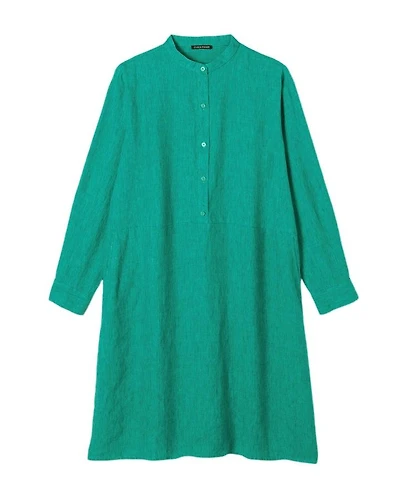 Eileen Fisher Organic Linen Delave Shirt Dress