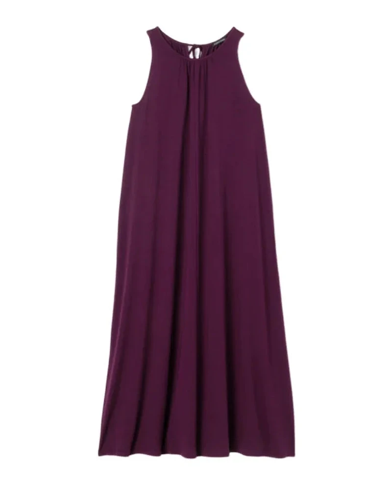 Eileen Fisher Fine Jersey Round Neck Maxi Tank Dress