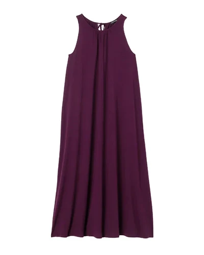 Eileen Fisher Fine Jersey Round Neck Maxi Tank Dress