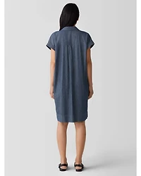 Eileen Fisher Cotton Twill Shirt Dress