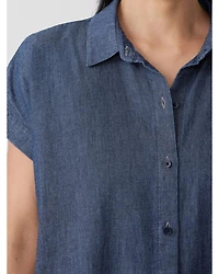 Eileen Fisher Cotton Twill Shirt Dress