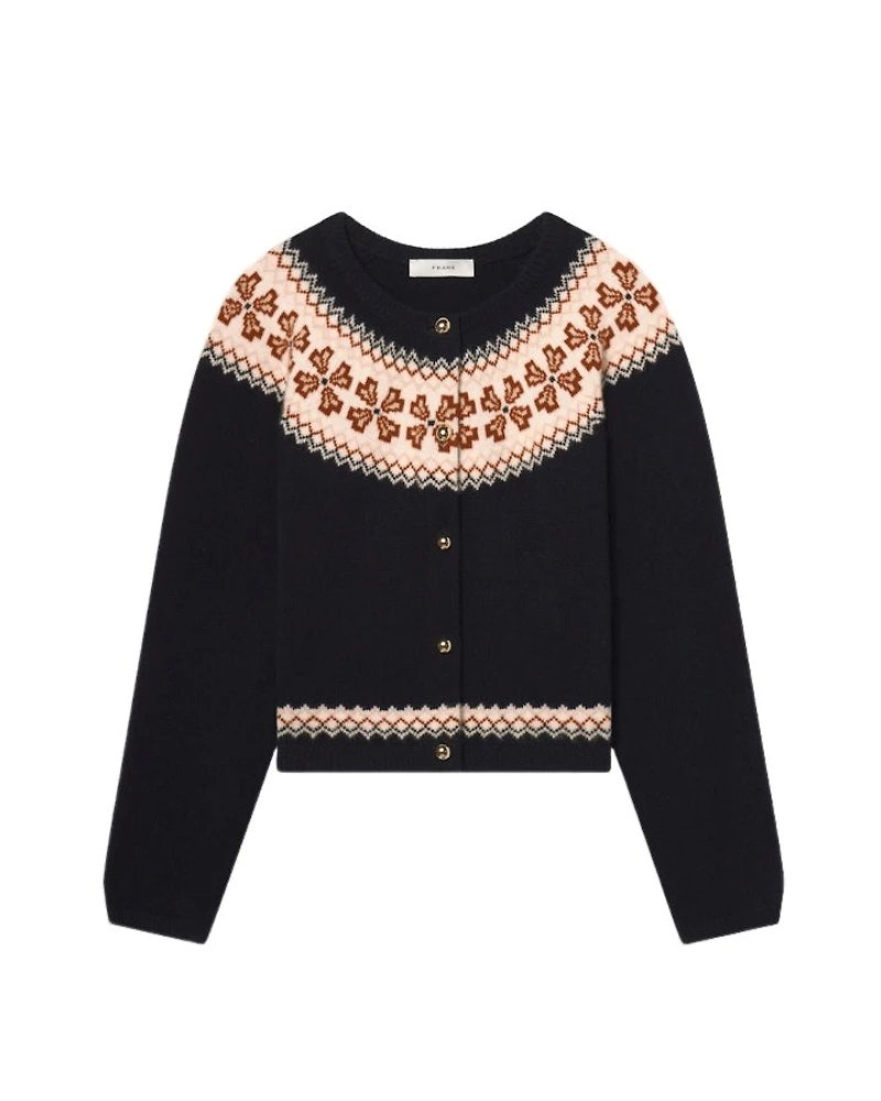Frame Cashmere Fairisle Cardi