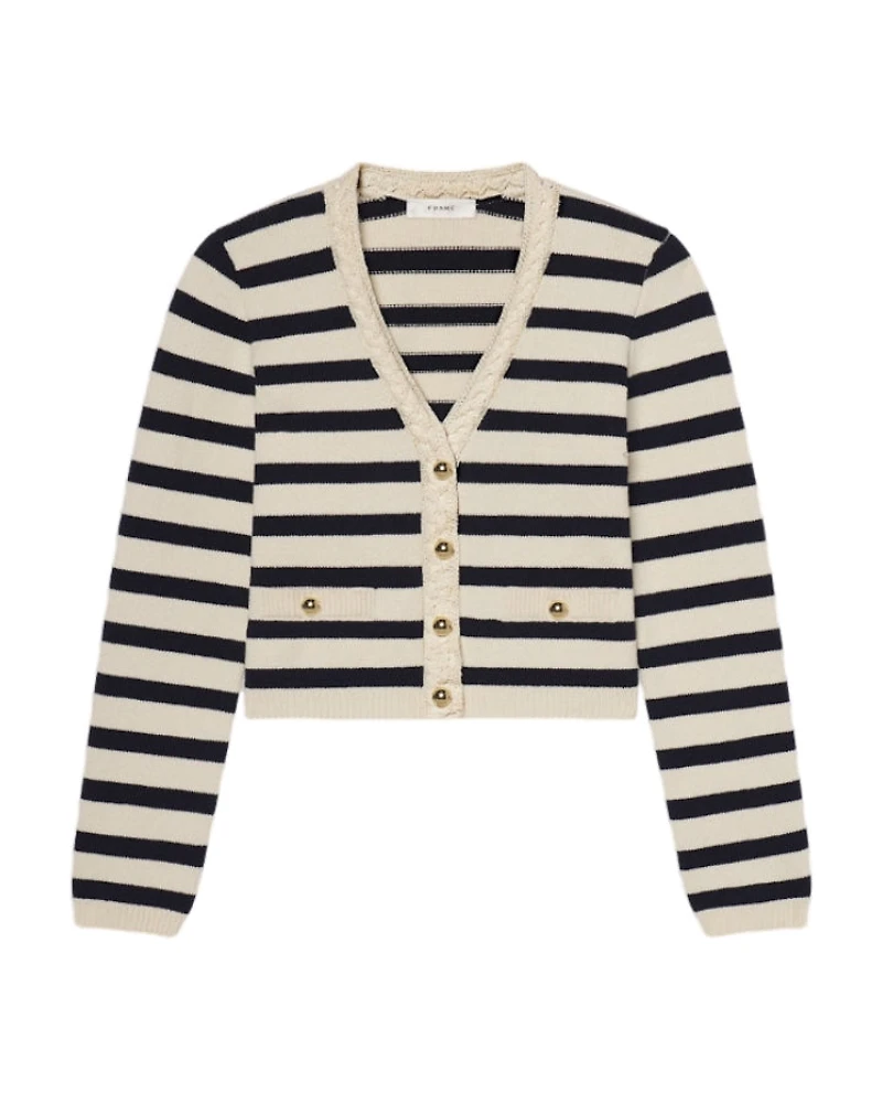 Frame Harbor Stripe Cardigan
