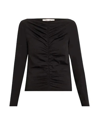 Frame Ruched Long Sleeve Top