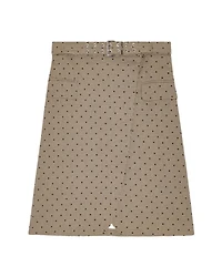 Ganni Flock Check Suiting Skirt
