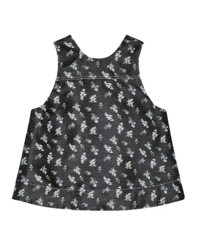 Ganni Floral Jacquard Sleeveless Top