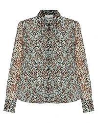 Ganni Pleated Georgette Shirt