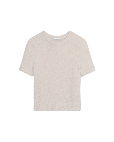 Helmut Lang Cropped Eyelash Sweater Tee