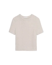 Helmut Lang Cropped Eyelash Sweater Tee