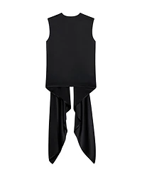 Helmut Lang Draped Scarf Silk Top