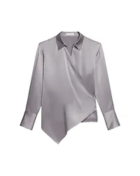 Helmut Lang Relaxed Wrap Silk Shirt