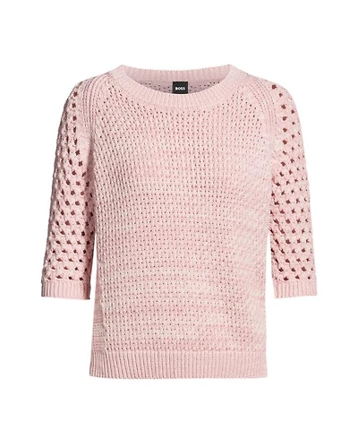 Hugo Boss Funima Mixed Knit Sweater