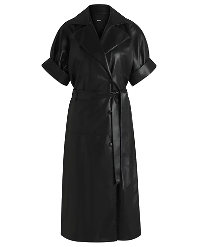 Hugo Boss Dimira Faux Leather Dress