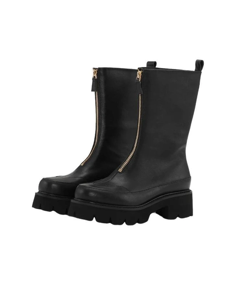 Ilse Jacobsen Miley Leather Front Zip Calf Boot