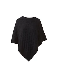 Kinross Cashmere Luxe Cable Poncho