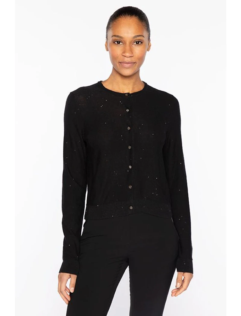 Kinross Cashmere Sequin Dress Cardigan