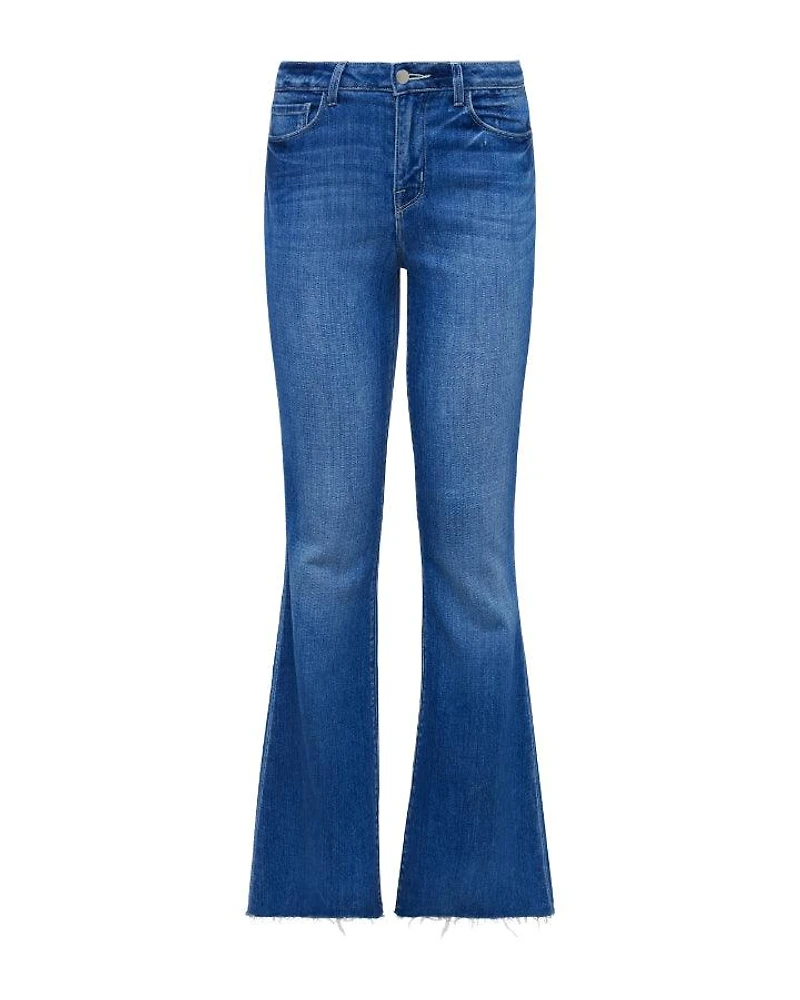 L'Agence Sere High Rise Sneaker Flare Jeans