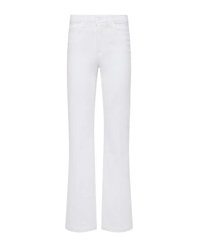 L'Agence Scottie Wide Leg Jeans White
