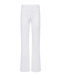 L'Agence Scottie Wide Leg Jeans White