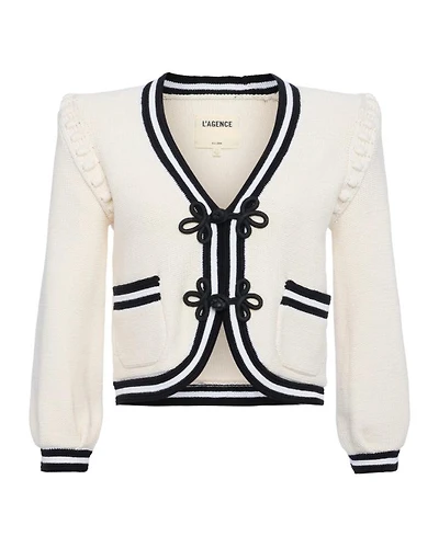 L'Agence Kaito Cropped Cardigan