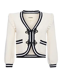 L'Agence Kaito Cropped Cardigan