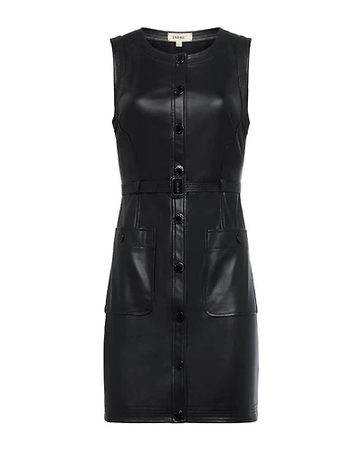 L'Agence Ronin Vegan Leather Mini Dress
