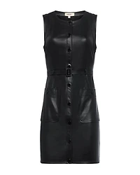 L'Agence Ronin Vegan Leather Mini Dress