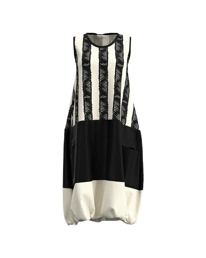 Luukaa Slancio Mixed Stripe Sleeveless Dress