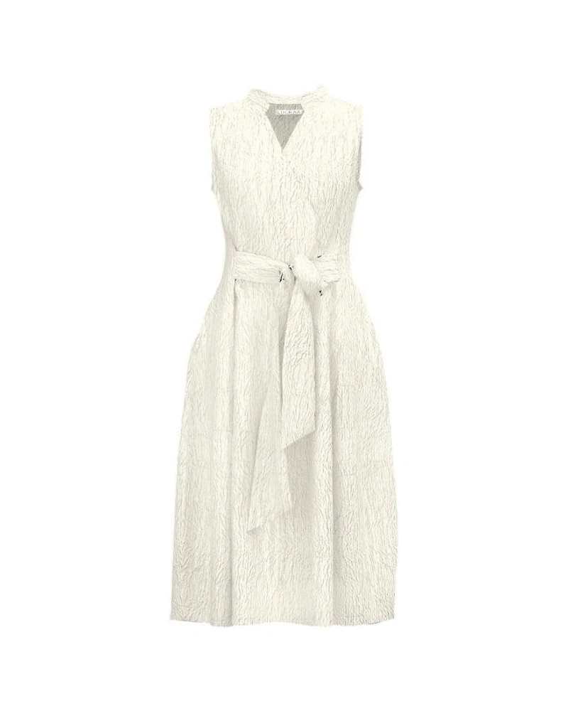 Luukaa Spirito Crinkle Midi Dress
