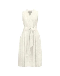 Luukaa Spirito Crinkle Midi Dress