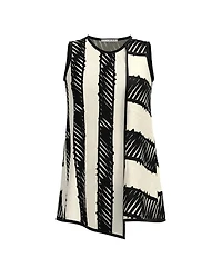 Luukaa Tratto Asymmetrical Striped Tank Top