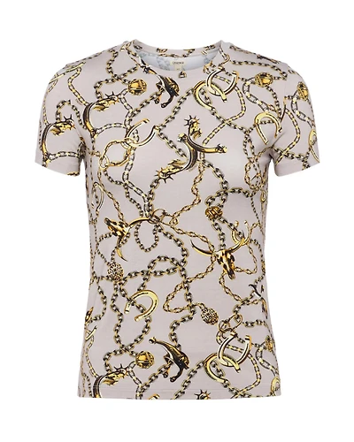 L'Agence Ressi Long Horn Chain Tee