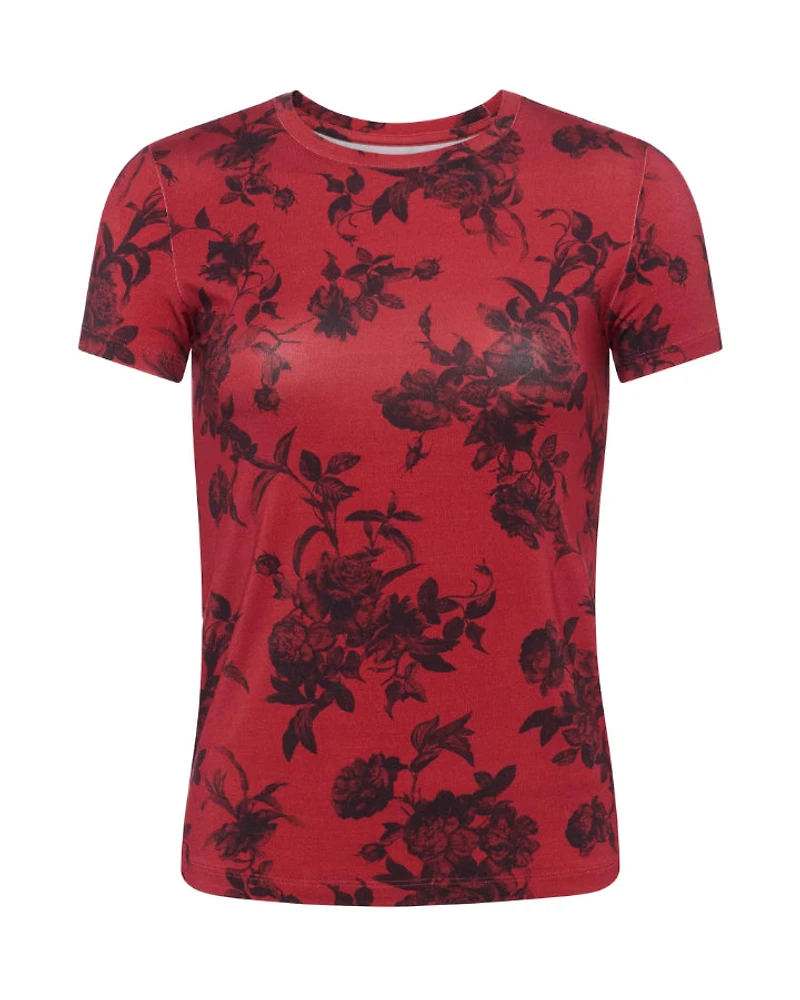 L'Agence Ressi Painterly Floral Tee