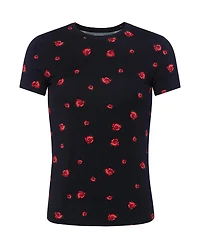 L'Agence Ressi Red Rose Embroidery Tee