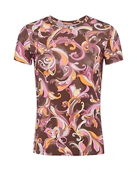 L'Agence Ressi Abstract Paisley Print Tee