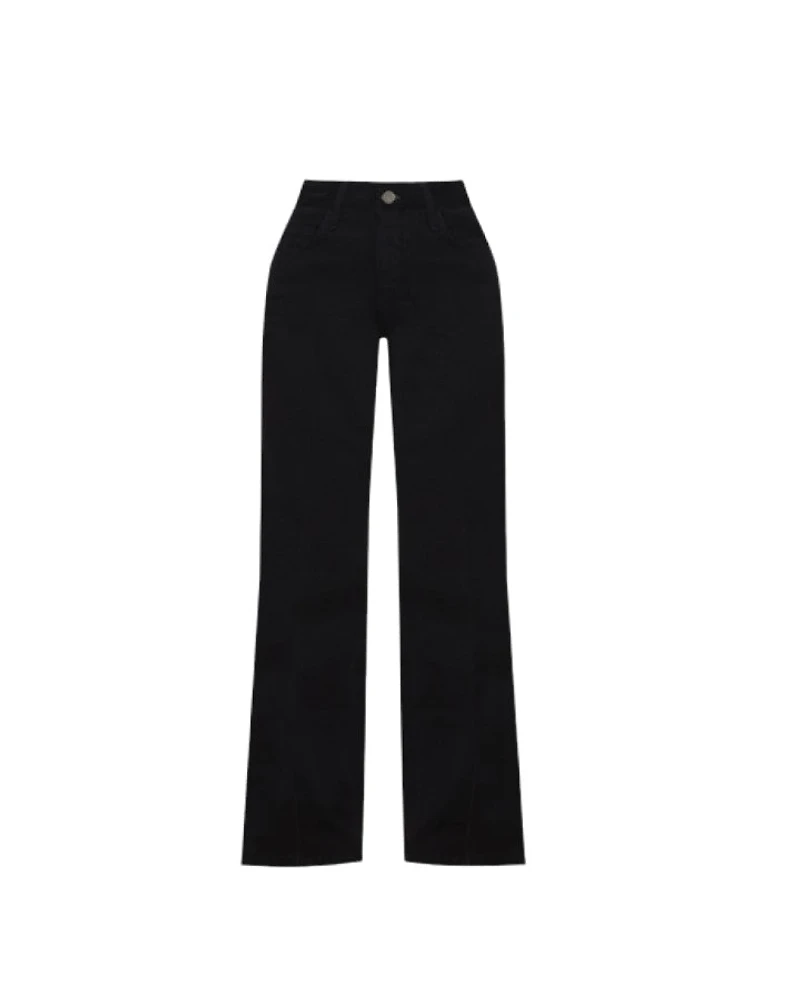 L'Agence Scottie Wide Leg Jeans White