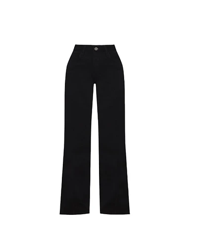 L'Agence Scottie Wide Leg Jeans White