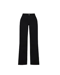 L'Agence Scottie Wide Leg Jeans White