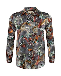 L'Agence Dani Multi Western Belt Blouse