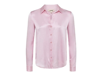L'Agence Tyler Blush Silk Blouse